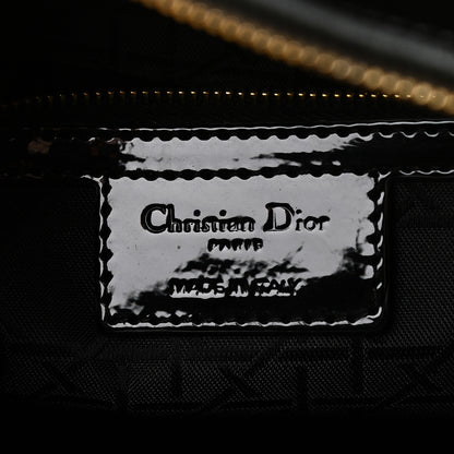 Christian Dior Patent Cannage Large Lady Dior Black 7 of 9