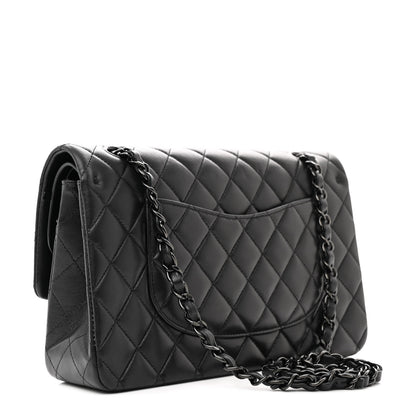 Chanel Lambskin Quilted Medium Double Flap So Black 3 of 13