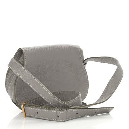 Chloe Calfskin Mini Marcie Round Crossbody Bag Cashmere Grey 3 of 12