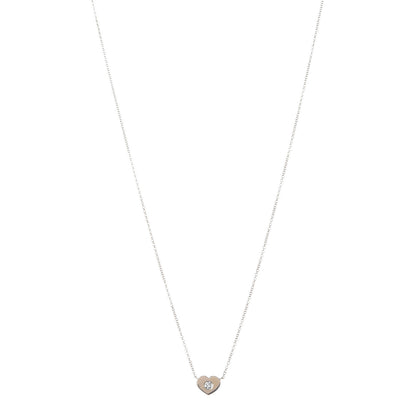 Tiffany 18K Yellow Gold Diamond Paloma Picasso Modern Heart Pendant Necklace 1 of 7