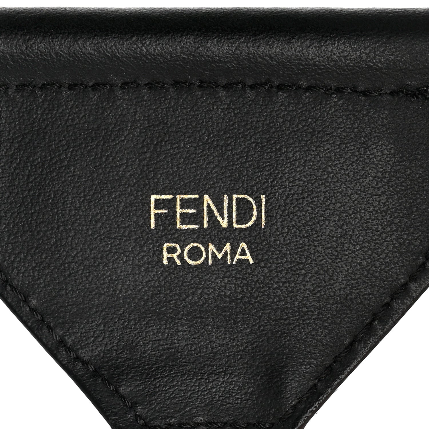 Fendi Cannete Ribbon Poly Vitello Century Logo Adjustable Strap You Rosa Antico Verde Black 4 of 5