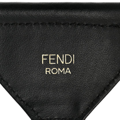 Fendi Cannete Ribbon Poly Vitello Century Logo Adjustable Strap You Rosa Antico Verde Black 4 of 5