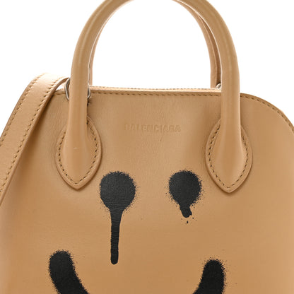 Balenciaga Calfskin Happy Sad XXS Ville Top Handle Bag Light Brown 7 of 12