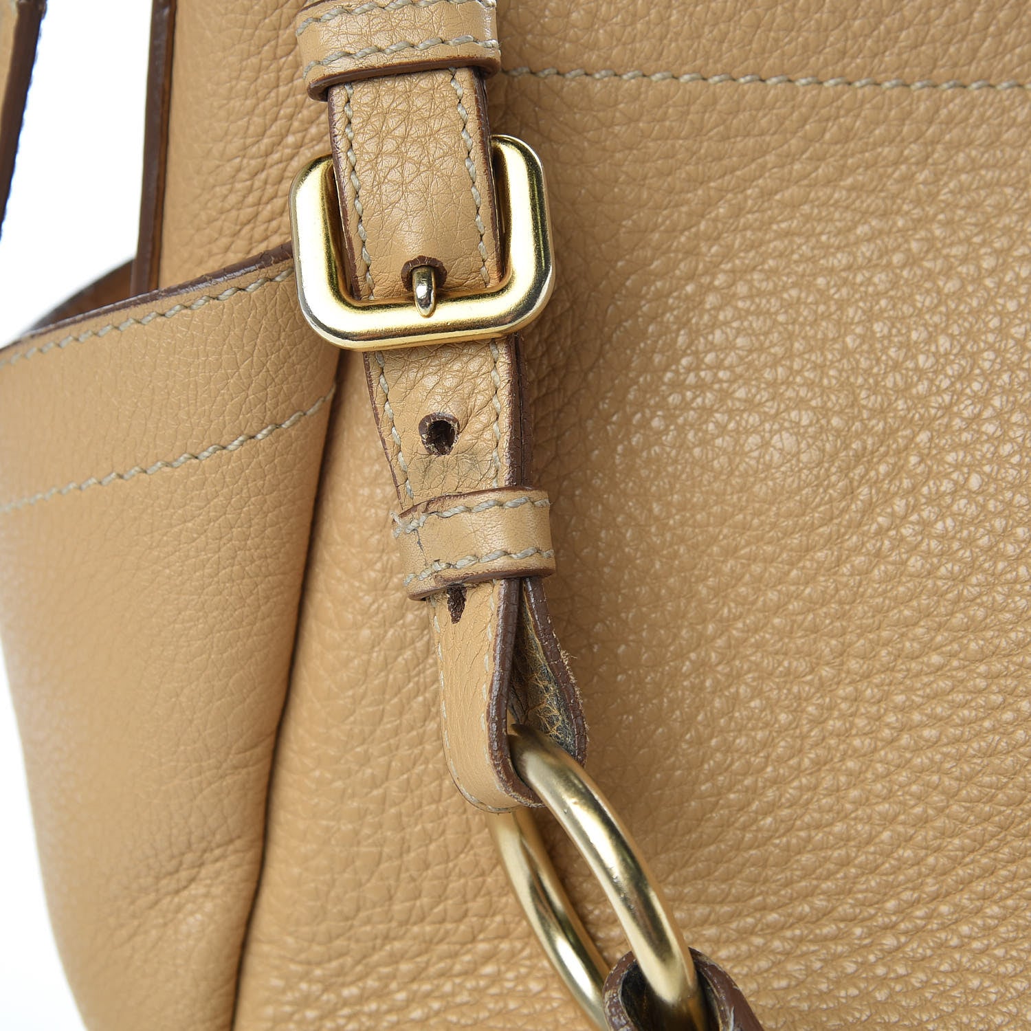 Prada Vitello Daino Side Pocket Hobo Sabbia 13 of 21