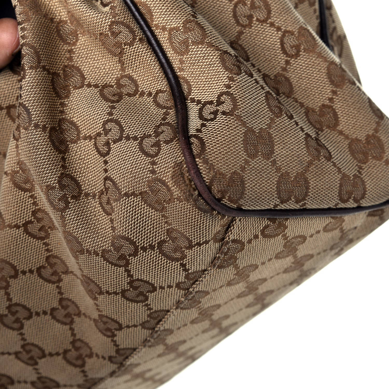 Gucci Monogram Medium Sukey Tote Dark Brown 10 of 10