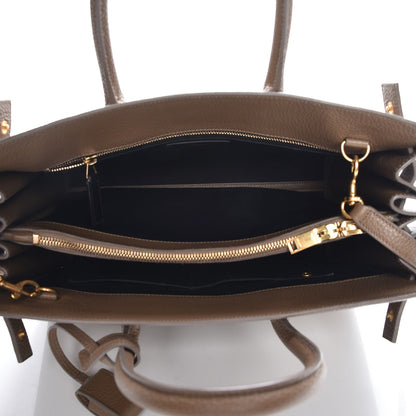 Saint Laurent Grained Calfskin Small Sac De Jour Taupe 6 of 8