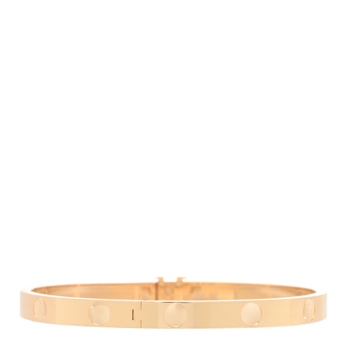 18K Yellow Gold Empreinte Bangle Bracelet 16