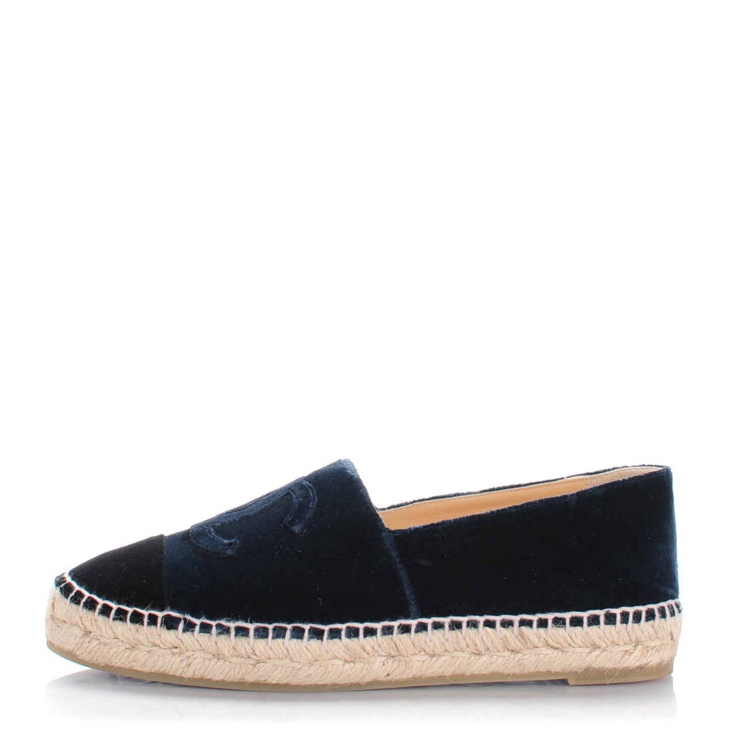 Velvet CC Espadrilles 37 Navy Black