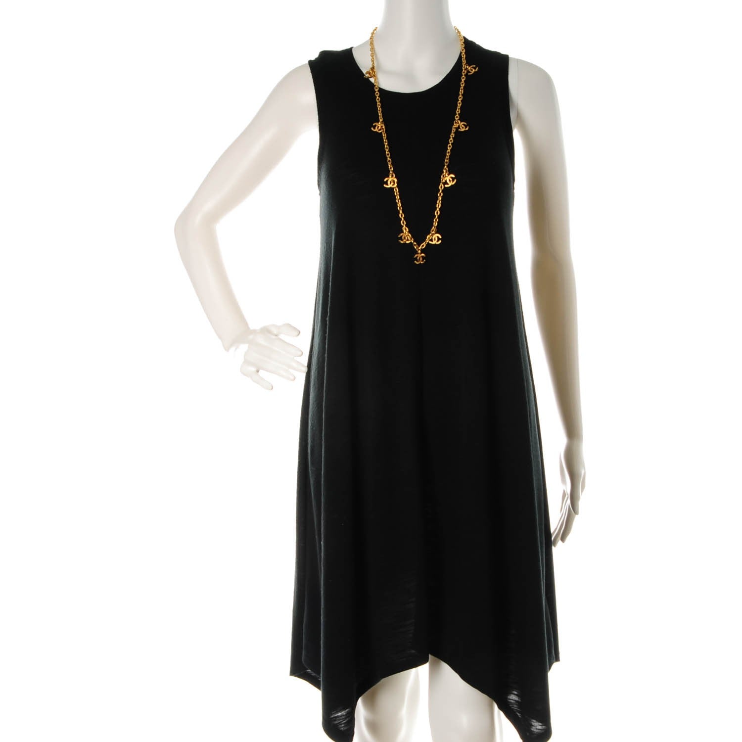 Chanel CC Charm Necklace Gold 2 of 5