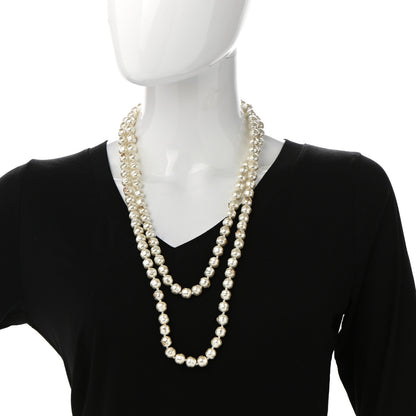 Gucci Pearl GG Sylvie Long Necklace 2 of 7
