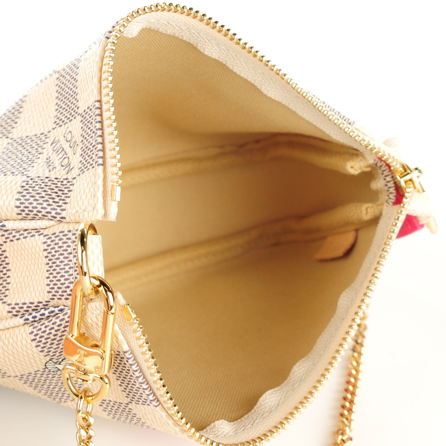 Louis Vuitton Damier Azur 2015 Christmas Animation Mini Pochette Accessories 5 of 7