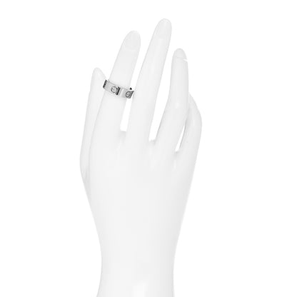 Cartier 18K White Gold 5.5mm LOVE Ring 50 5.25 2 of 4