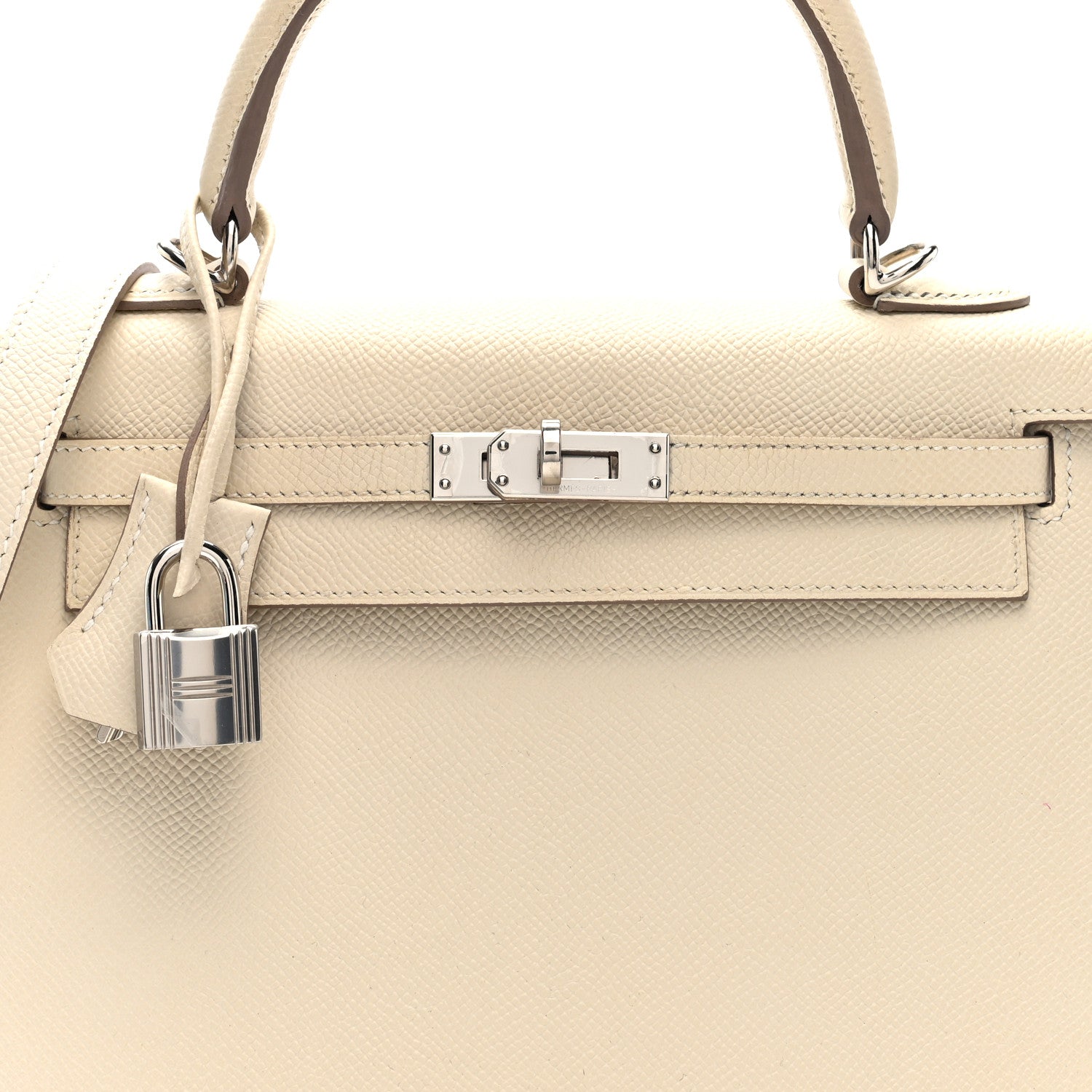 Hermes Epsom Kelly Sellier 25 Craie 8 of 10
