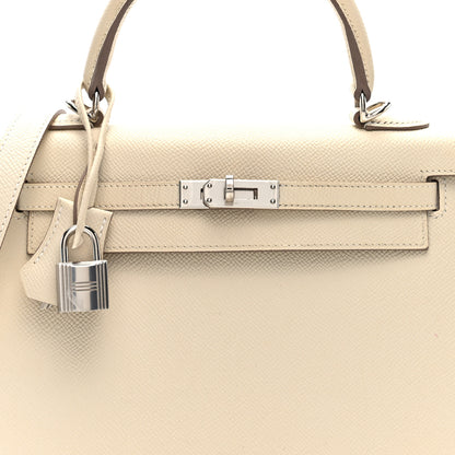 Hermes Epsom Kelly Sellier 25 Craie 8 of 10