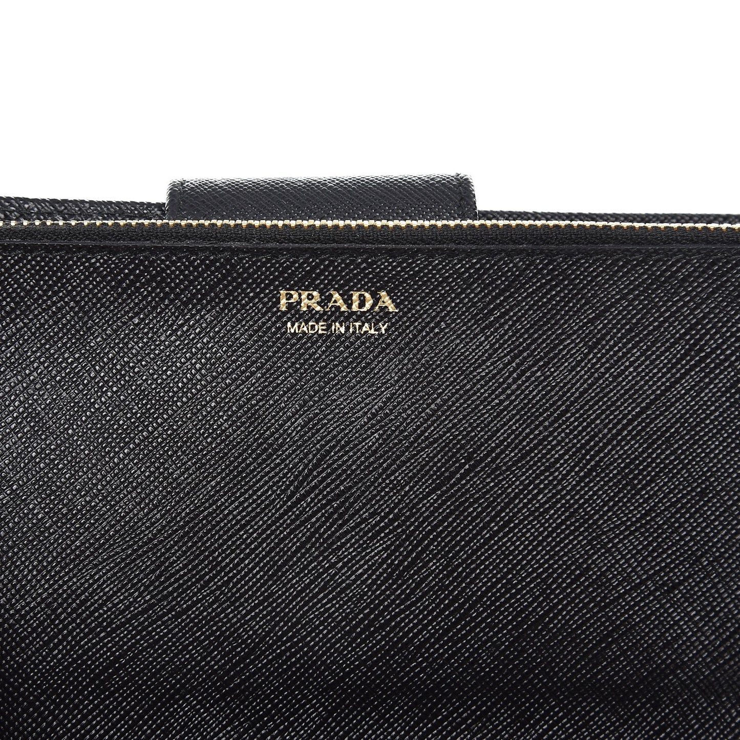 Saffiano Metal Tab Wallet Nero Black