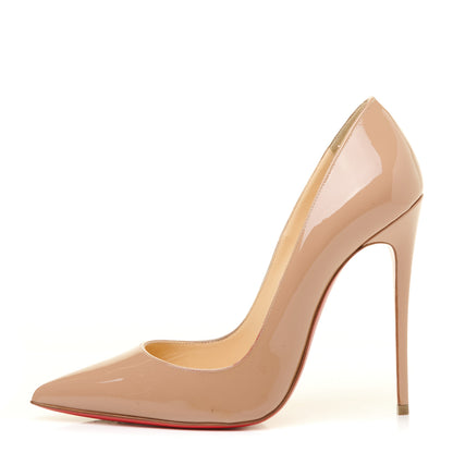 Christian Louboutin Patent So Kate 120 Pumps 37.5 Nude 1 of 9