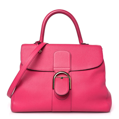 Delvaux Grained Calfskin GM Brillant Satchel Fuchsia 1 of 11