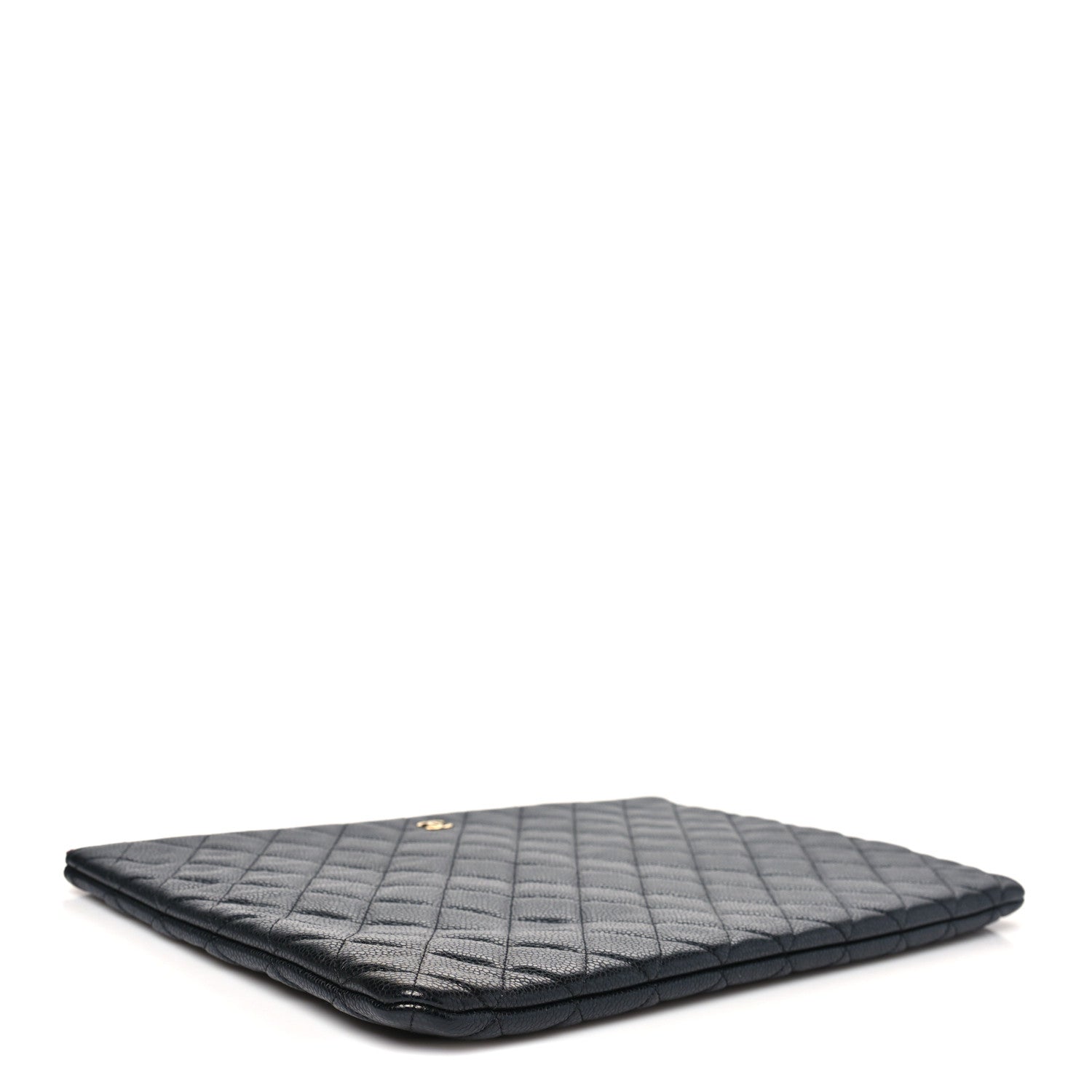 Chanel Caviar Quilted Large Cosmetic Case Black 4 of 8