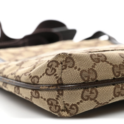 Gucci Monogram Flat Messenger Bag Dark Brown 9 of 14