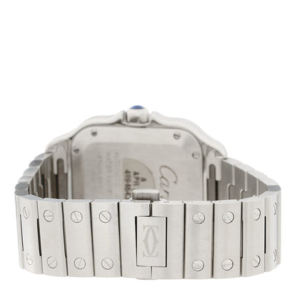 Cartier Stainless Steel Diamond Bezel 35mm Santos de Cartier Automatic Watch 3 of 4