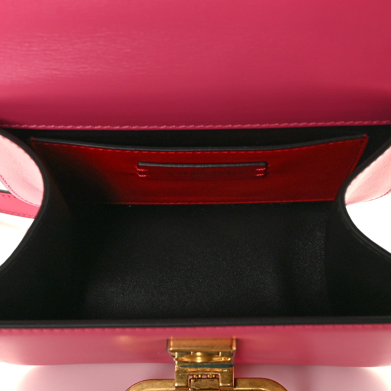 Valentino Garavani Smooth Calfskin Small VSling Shoulder Bag Fuchsia 4 of 7