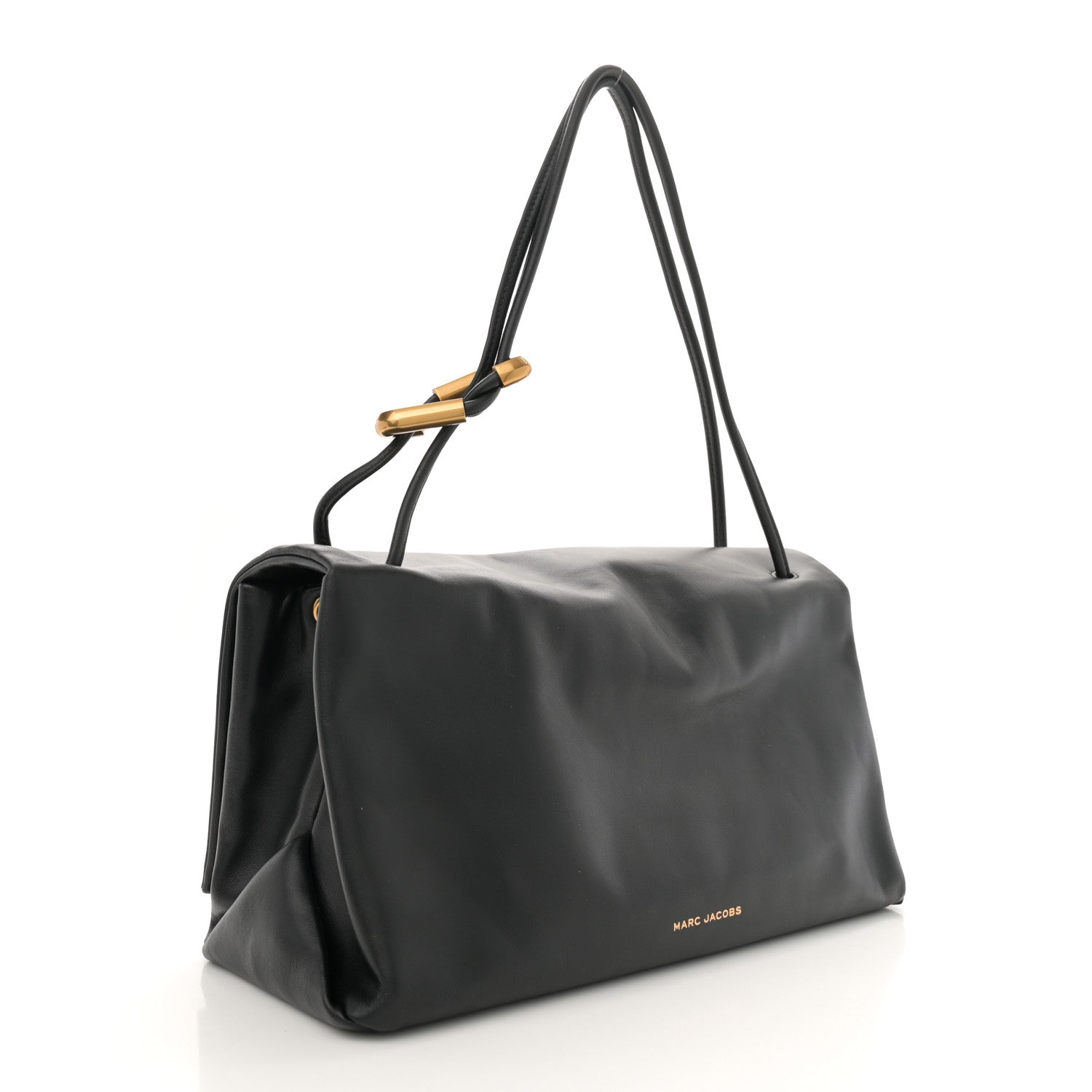 Marc Jacobs Calfskin Large Dual Shoulder Bag Black 2 of 12