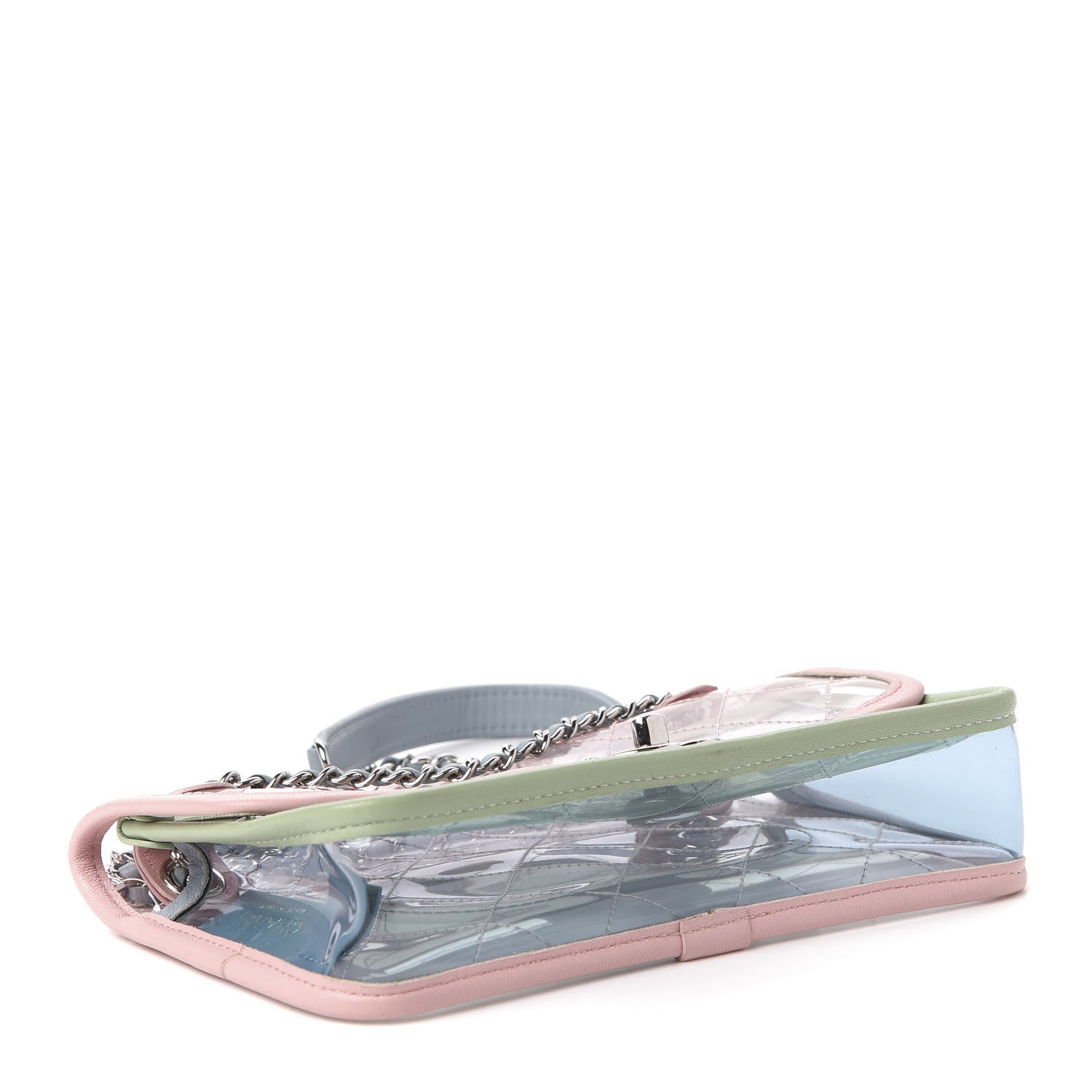 Chanel Lambskin PVC Quilted Mini Coco Splash Flap Blue Green 4 of 10