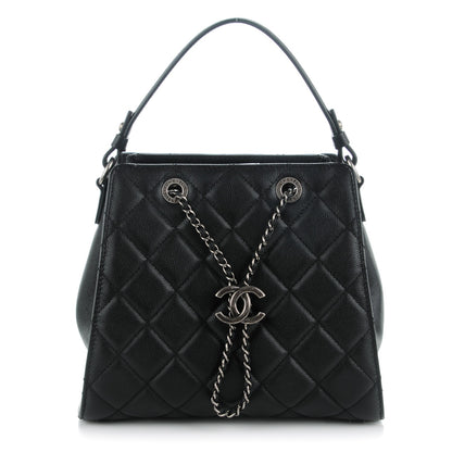 Chanel Caviar Quilted Small CC Bucket Bag Black 1 of 7