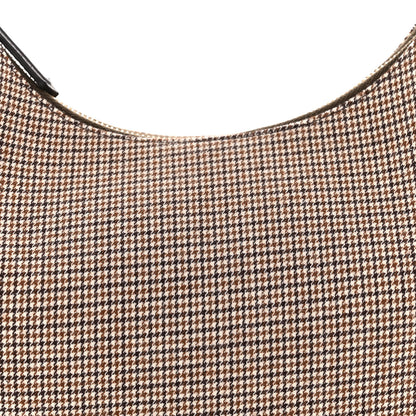 Fendi Wool Vitello Grace Small Houndstooth Small Fendigraphy Hobo Bag Beige Ebano 8 of 11