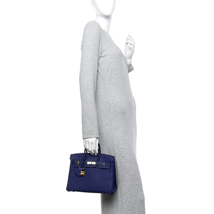 Hermes Togo Birkin 25 Bleu Encre 2 of 12