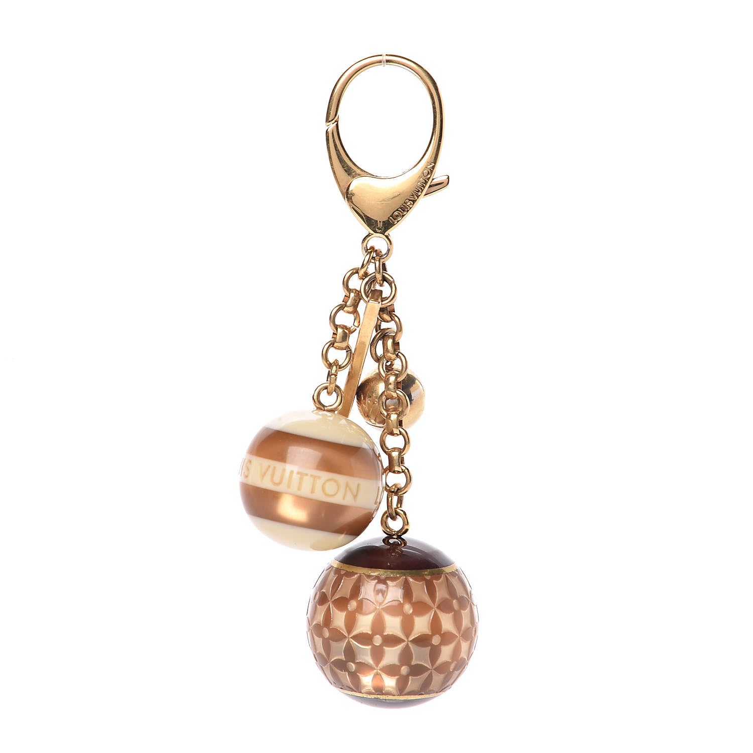 Louis Vuitton Mini Lin Croisette Bag Charm Beige 1 of 2