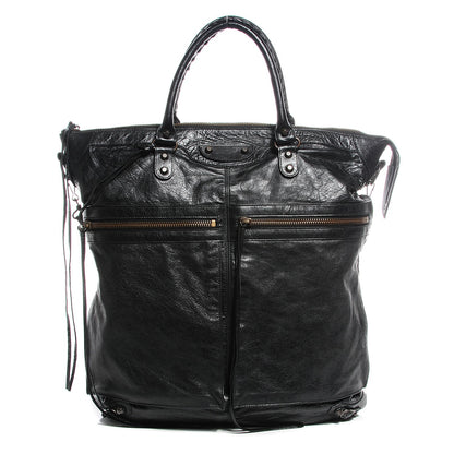 Balenciaga Agneau Classic Hardware Square Tote Black 1 of 13