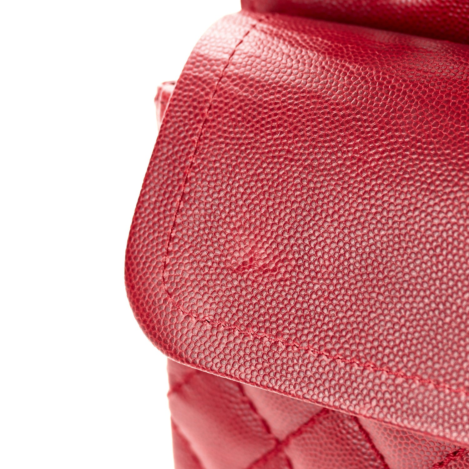 Chanel Caviar Quilted Medium Double Flap Dark Red 13 of 13