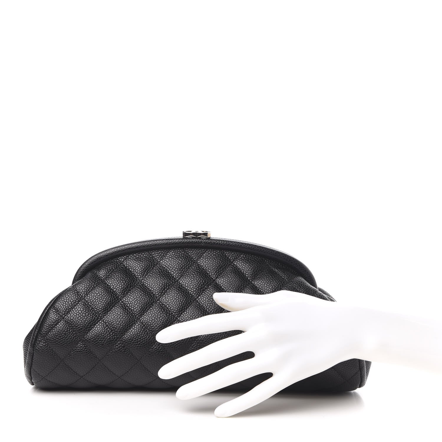 Chanel Caviar Quilted Timeless Clutch Black 2 of 8