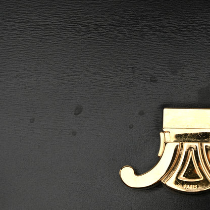 Celine Shiny Calfskin Medium Triomphe Black 14 of 16