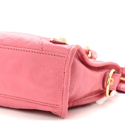 Balenciaga Agneau Giant 12 Gold Hardware Mini City Rose Bombon Raspberry 10 of 10
