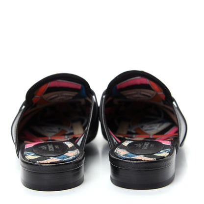 Hermes Goatskin Oz Mules 36 Black 7 of 11