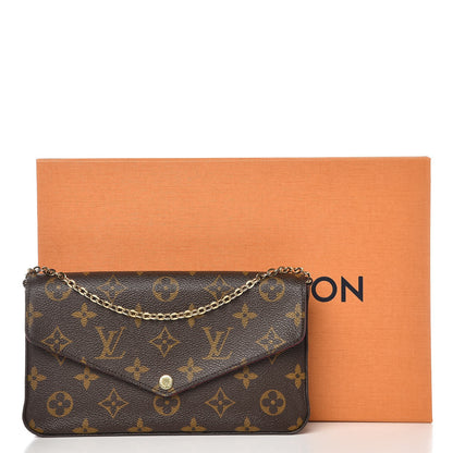 Louis Vuitton Monogram Pochette Felicie Chain Wallet Fuchsia 11 of 11