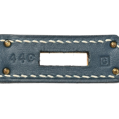 Hermes Evercalf Vibrato Birkin 35 Bleu Thalassa 6 of 18