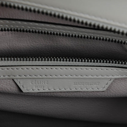 Celine Smooth Calfskin Mini Luggage Light Grey 6 of 9