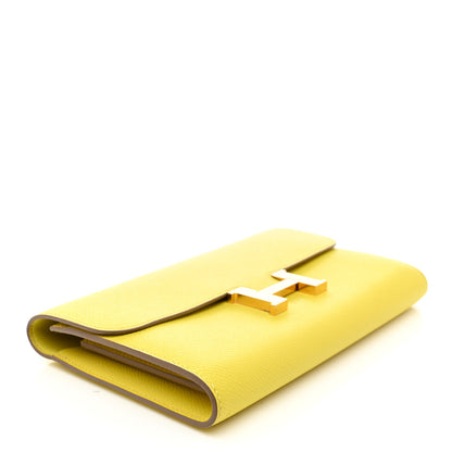 Hermes Epsom Constance Long Wallet Lime 4 of 10