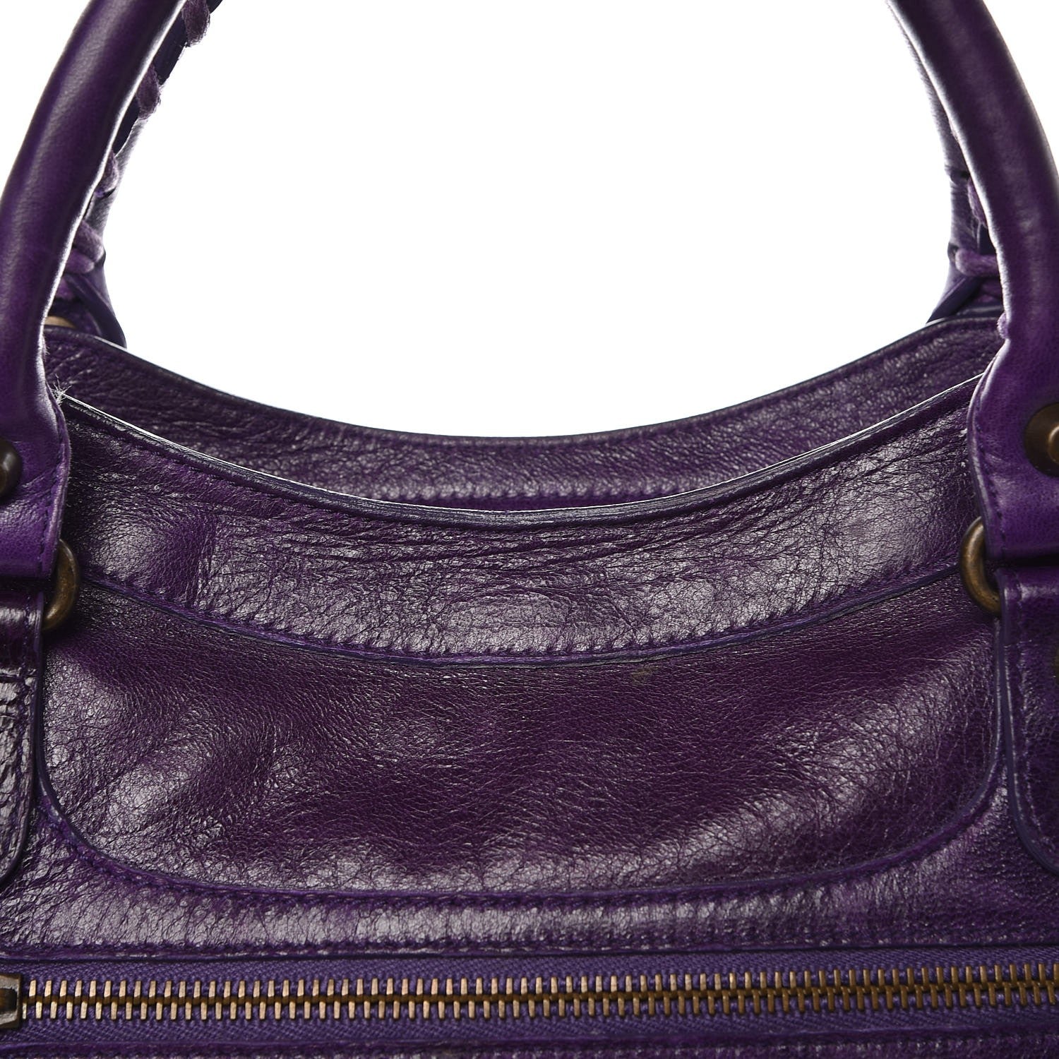Balenciaga Chevre Classic Hardware City Eggplant 10 of 13