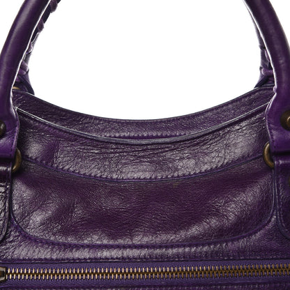 Balenciaga Chevre Classic Hardware City Eggplant 10 of 13