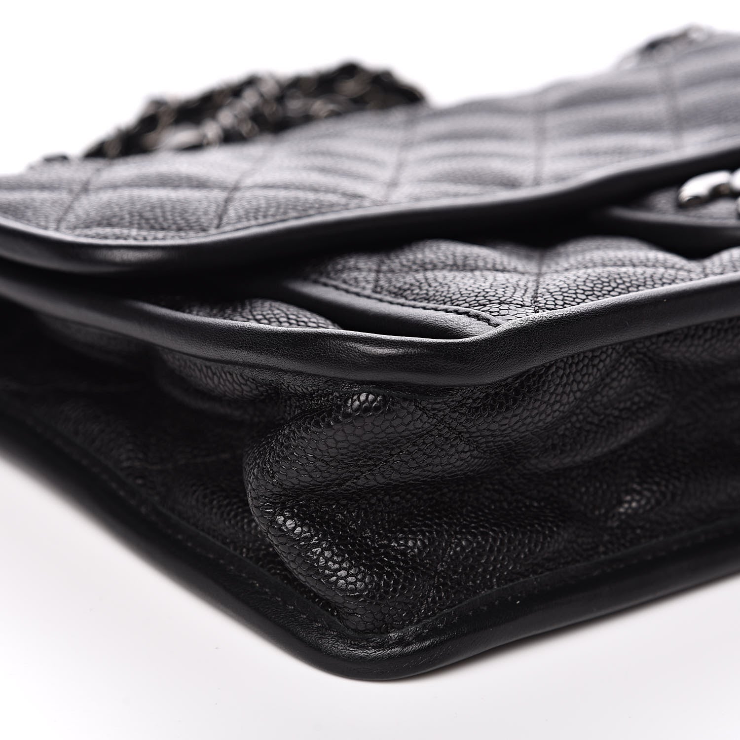 Chanel Caviar Quilted Medium French Riviera Flap Black 8 of 11