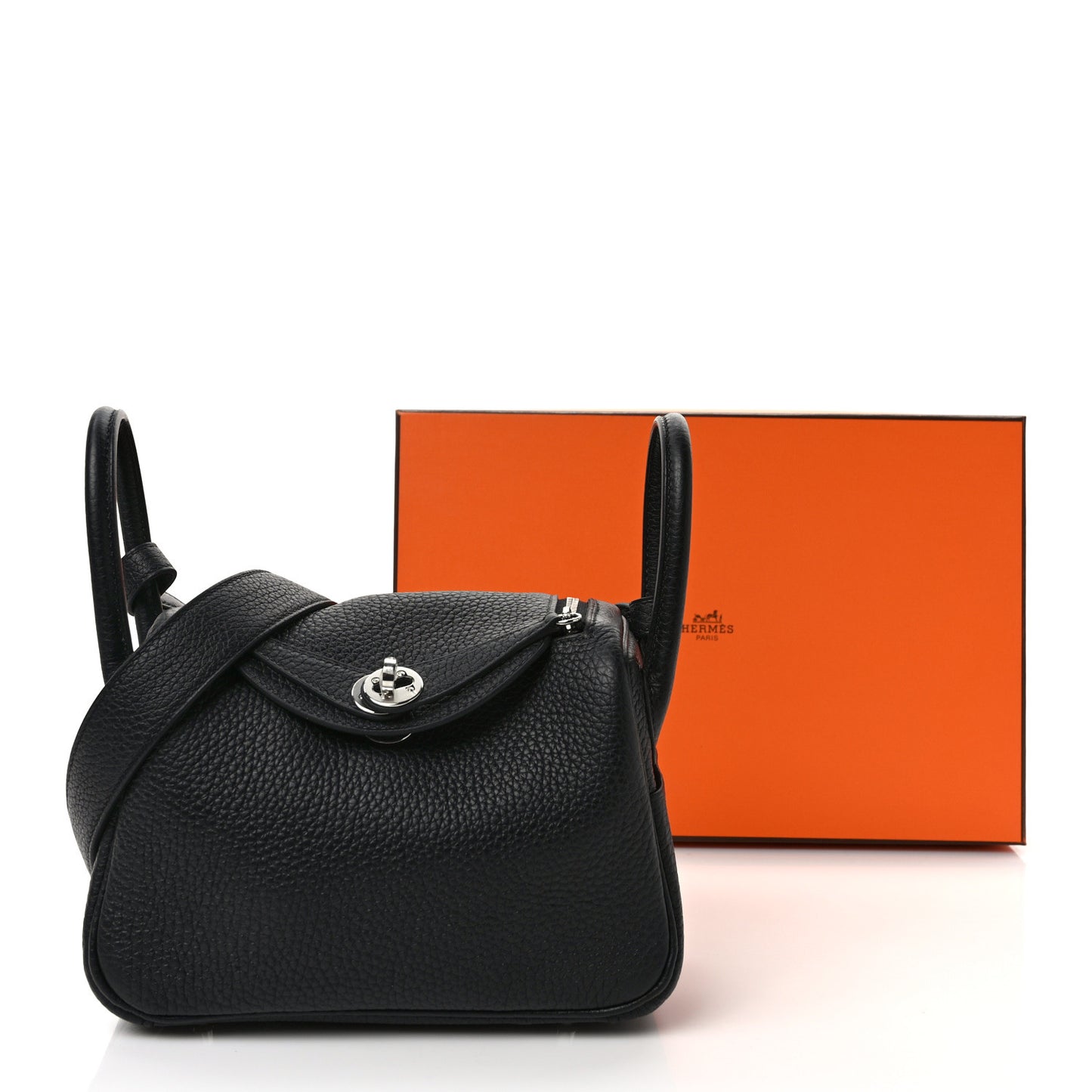 Taurillon Clemence Mini Lindy 20 Black