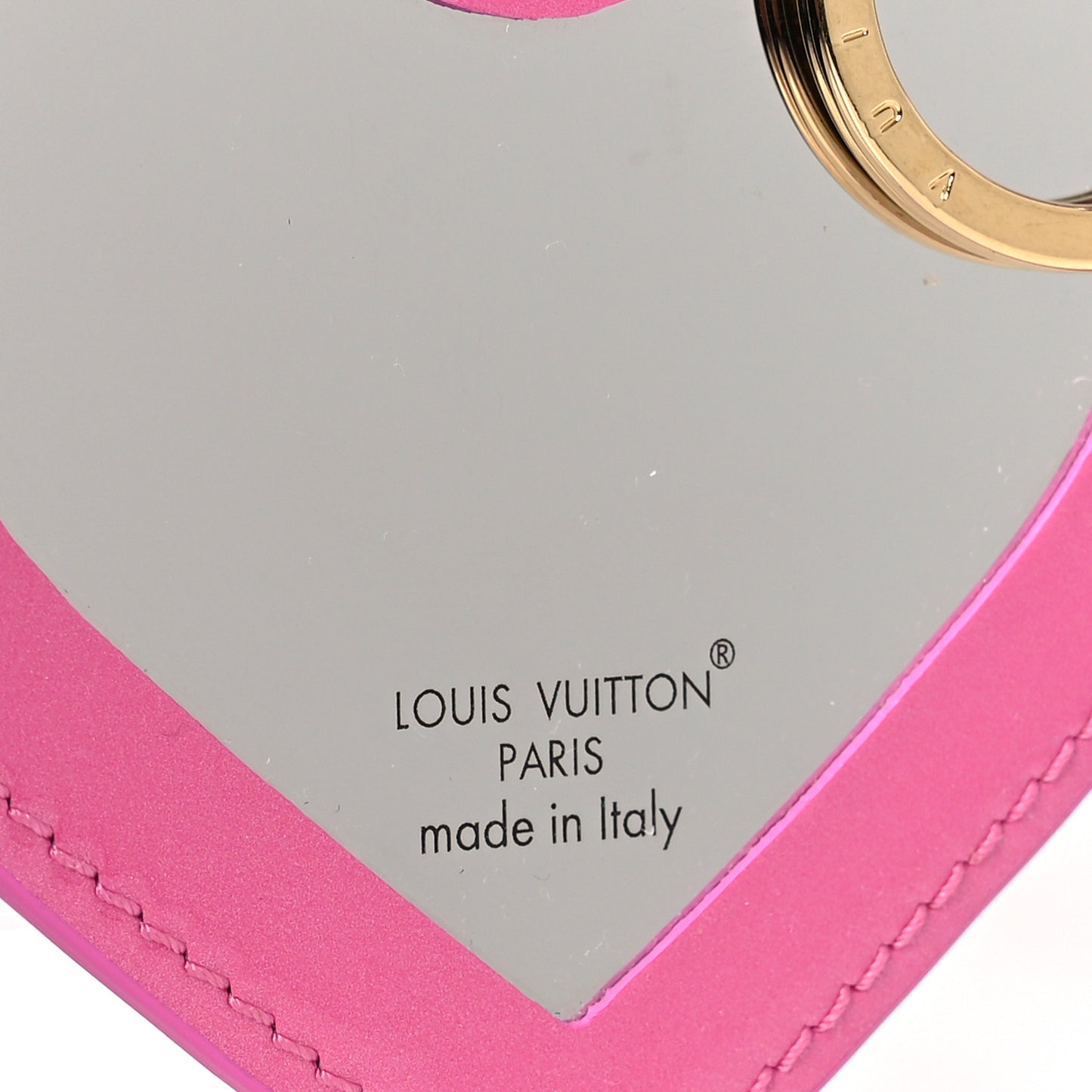 Vernis See Your Love Heart Key Holder Bag Charm Pink