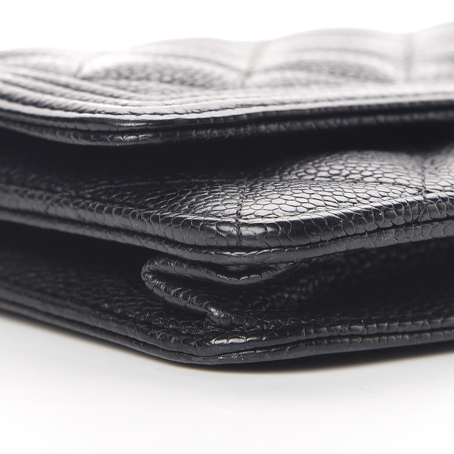 Chanel Caviar Quilted Boy Wallet On Chain WOC Black 8 of 10