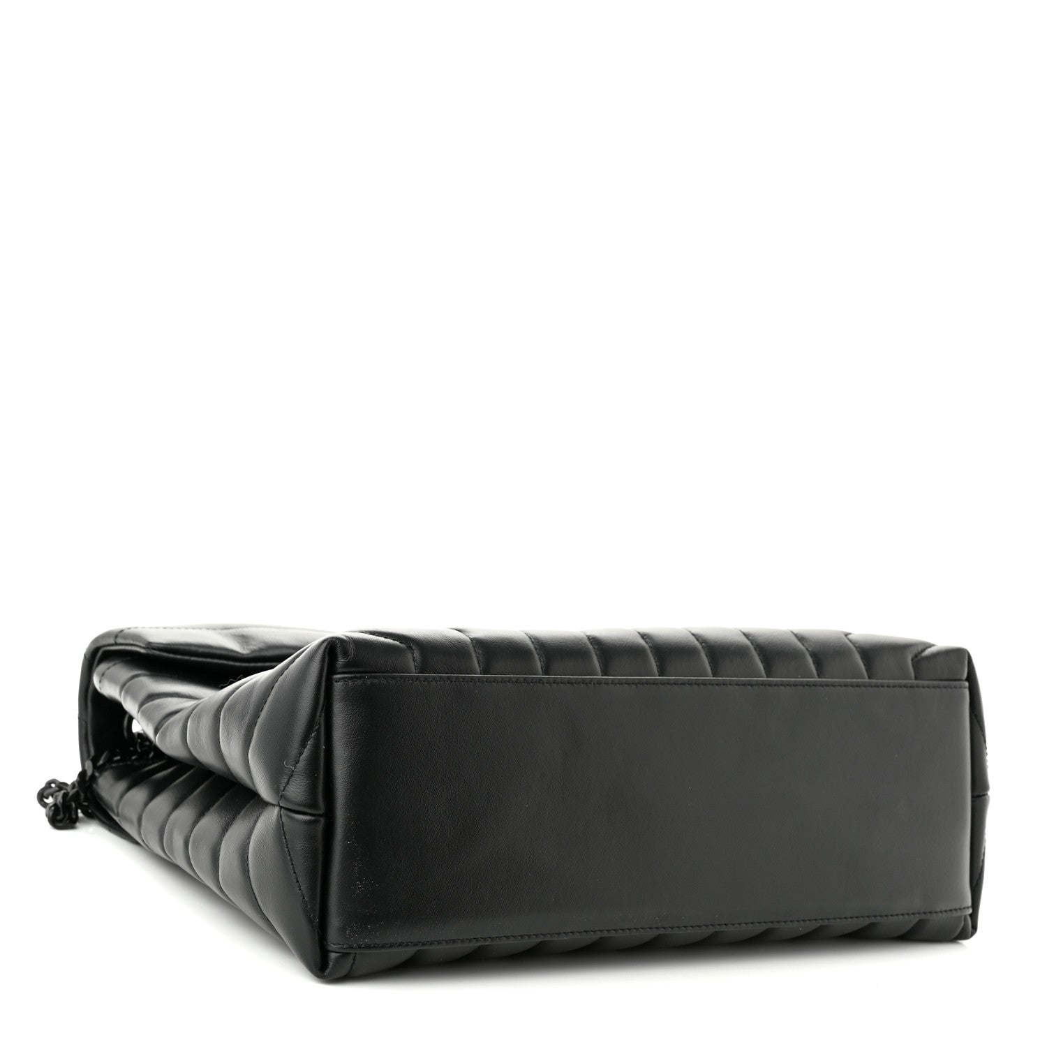 Saint Laurent Calfskin Y Quilted Monogram Monochrome Medium Loulou Chain Satchel Black 3 of 10