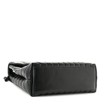Saint Laurent Calfskin Y Quilted Monogram Monochrome Medium Loulou Chain Satchel Black 3 of 10