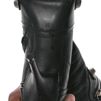 Balenciaga Agneau Arena Cagole 70mm Ankle Boots 37 Black 7 of 8
